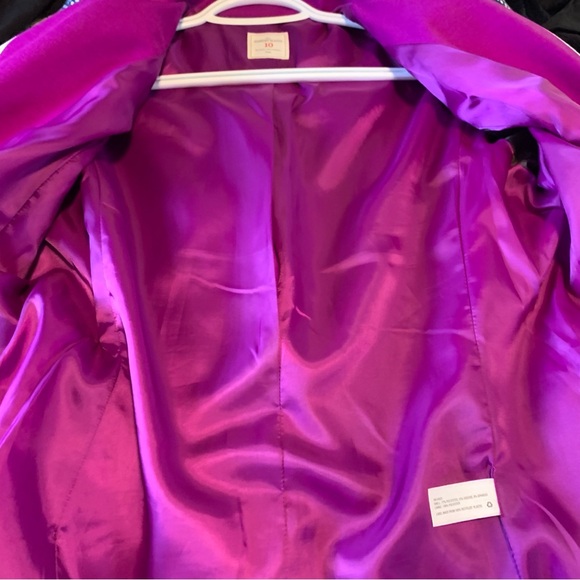 Gap the academy blazer fuchsia white piping trim classic preppy nautical size 10 - Picture 6 of 8